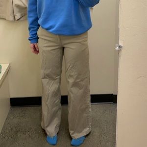 Cream Wide Leg Pants